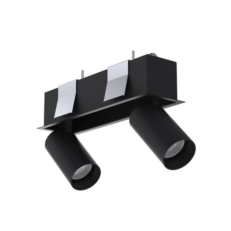 Oprawa sufitowa wpuszczana Nowodvorski Lighting Mono czarna ruchoma 2 x GU10 x 10W IP20 wym: 20,5 x 8 cm prostokątna - 1 szt.