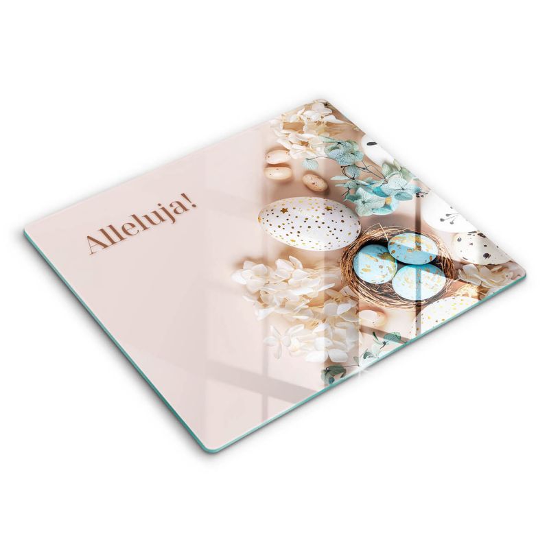 Szklana deska do krojenia Wallfluent 60x52 cm Wesołych Świąt - Alleluja 1 szt.