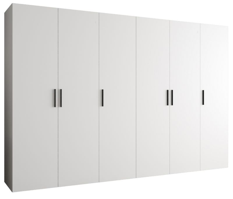 Szafa uchylna Abiks BARI 1 300 wys. 202 cm Biały + u. Czarny 1 szt