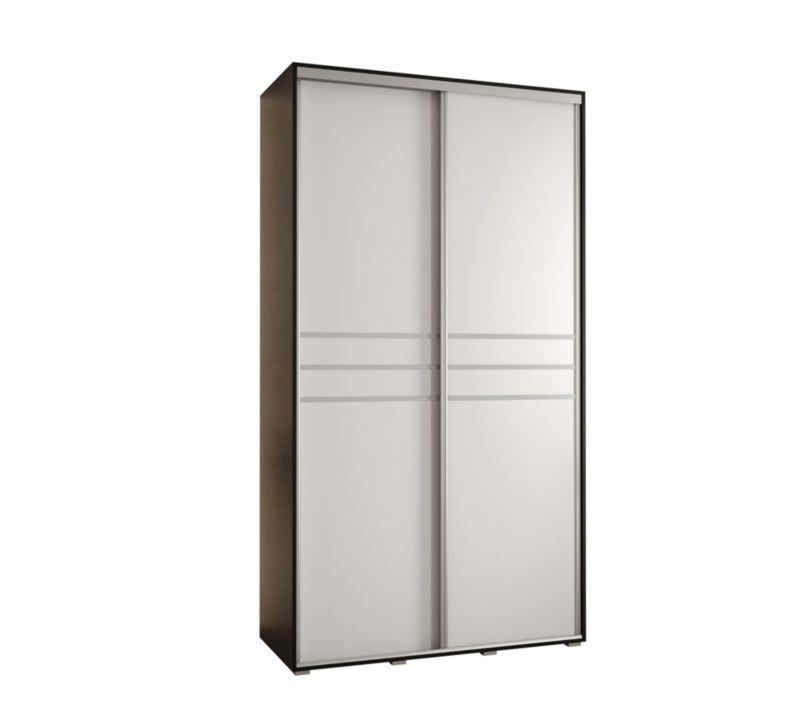 Szafa przesuwna Abiks DAVOS 10 wysoka szer.140cm czarny/biały/srebrny 1szt.