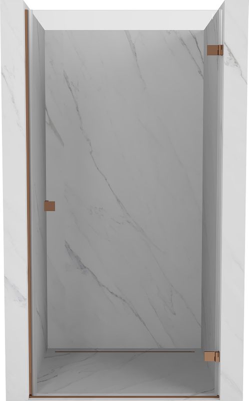 drzwi prysznicowe uchylne Mexen Lunar-B różowe złoto 75x200 cm 832-075-000-60-00-P 1 szt.