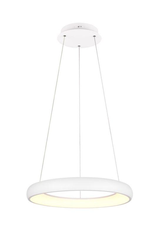Lampa wisząca Trio Cardona 3858 biała ring wbudowany LED 38W 1 szt.