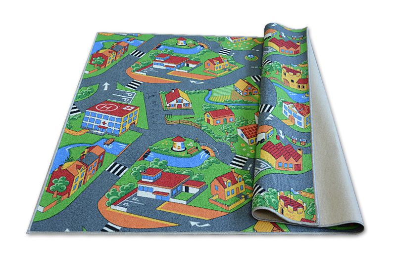 Dywan dla dzieci RugsX 100x100 cm wielokolorowy 9103 1 szt.