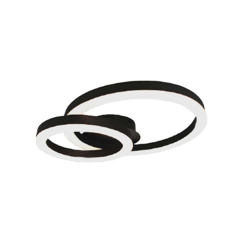 Lampa sufitowa wisząca V-TAC Vt-7787 8856 czarna ring wbudowany LED 20W 1 szt.