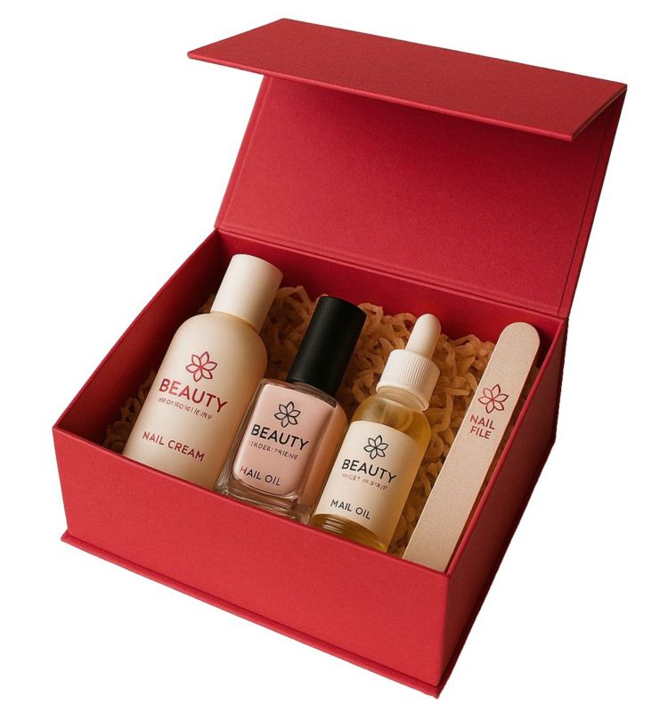 Pudełko Magnatyczne Neopak Czerwone 200x200x90mm Karton Ozdobny Prezentowy 1 szt.