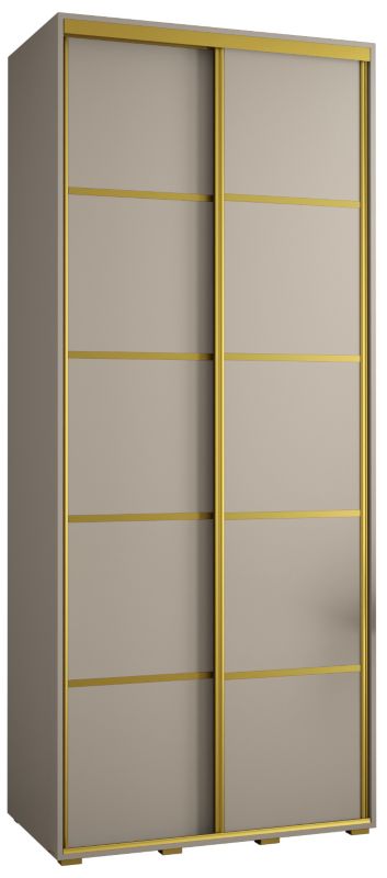 Szafa przesuwna Abiks 45 wysoka Dakota 4 100 kaszmir+kaszmir+złoty 1 szt