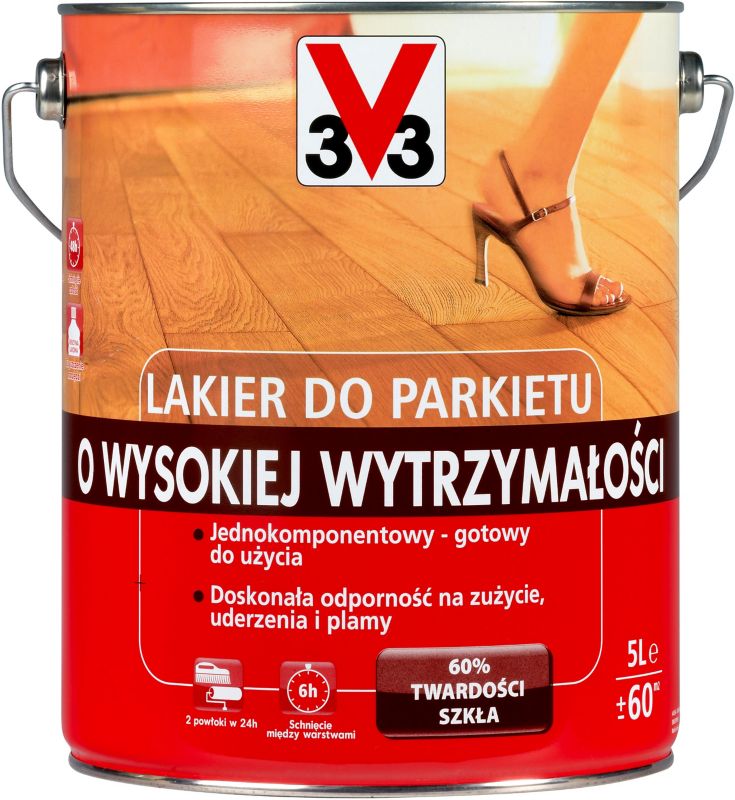Lakier do parkietu V33 połysk 5 l