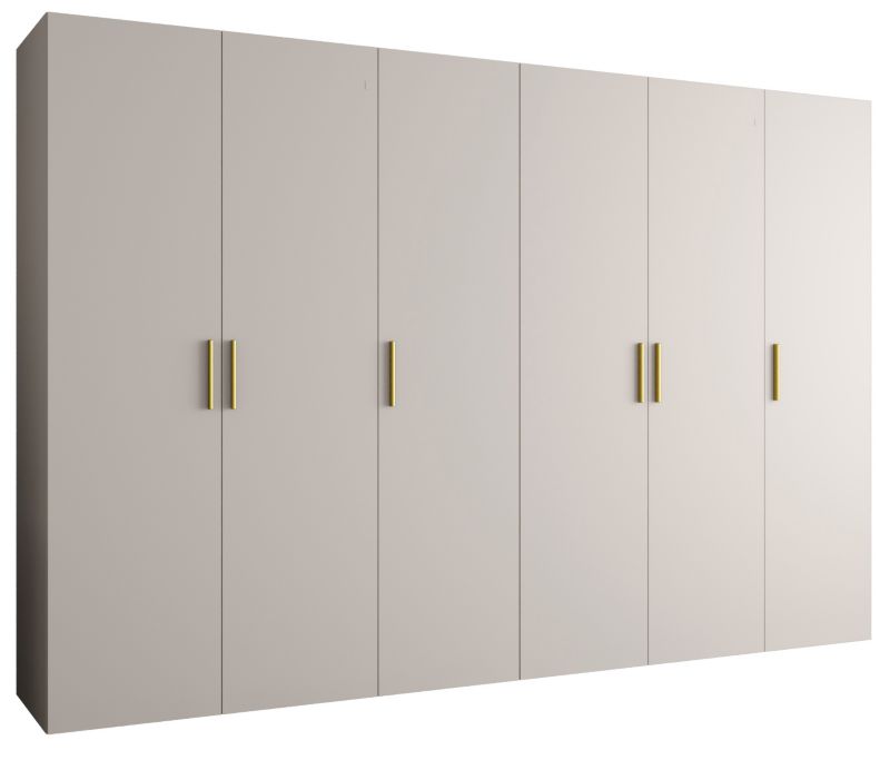 Szafa uchylna Abiks BARI 1 300 wys. 202 cm Kaszmir + u. Złoty 1 szt