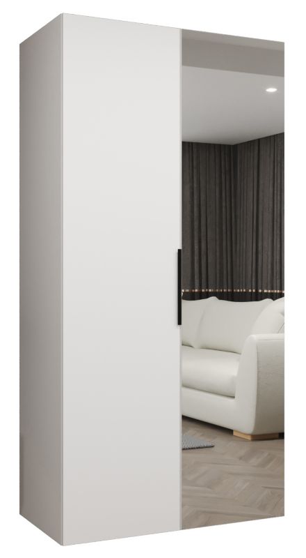 Szafa uchylna Abiks MARBELLA 2 100 wys 202 cm Biały + Czarny 1 szt