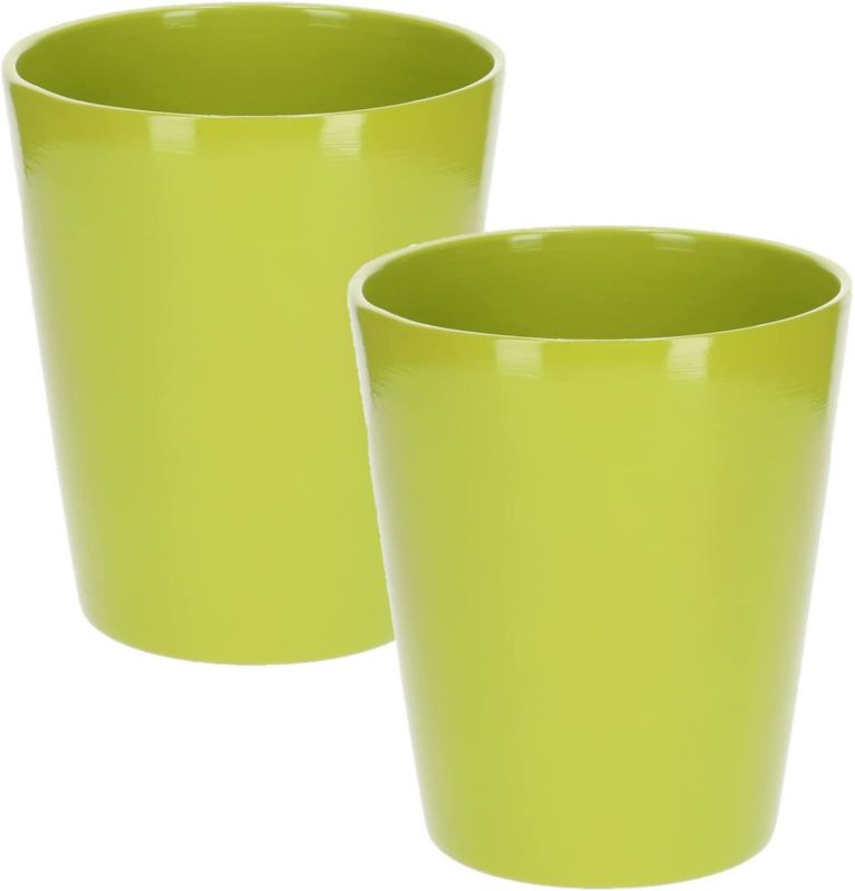 Doniczka ceramiczna KOTARBAU 12 cm zielona 2 szt.