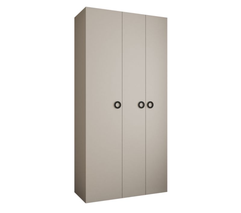 Szafa trzydrzwiowa wysoka 40 Abiks Como 1 120 kaszmir+czarny 1 szt.