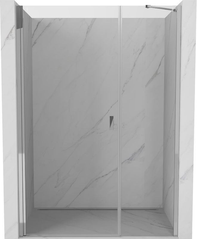 Drzwi prysznicowe uchylne Mexen Mist-B chrom transparentne 105x200 cm 1 szt