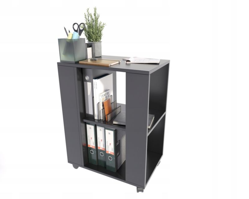 Stolik pomocniczy Matkam na kołach Per czarny 1 szt.