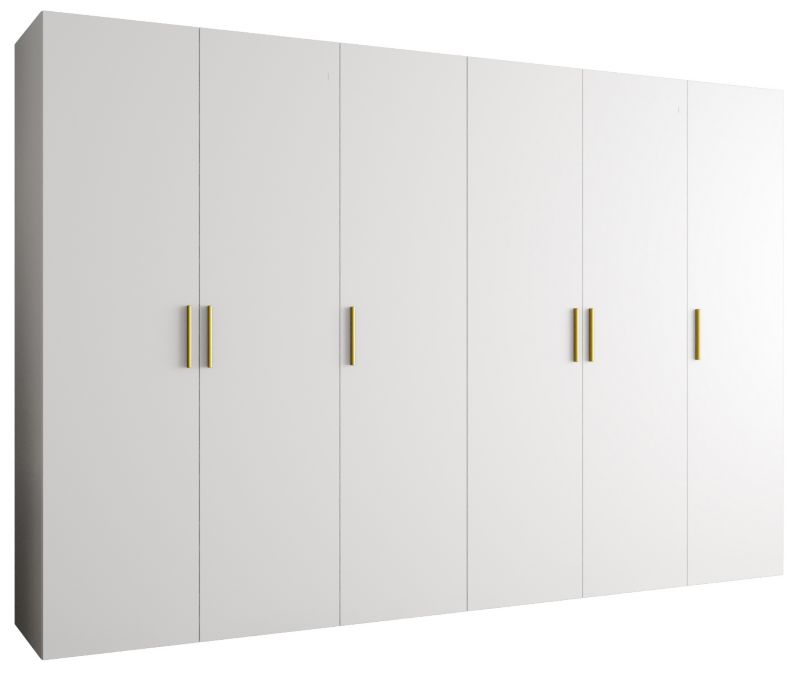 Szafa uchylna Abiks BARI 1 300 wys. 202 cm Biały + u. Złoty 1 szt