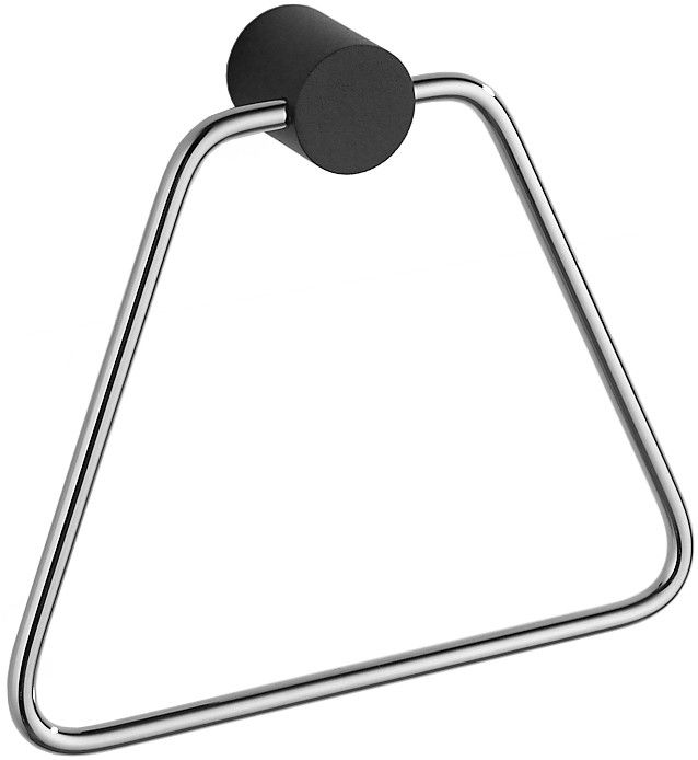 Wieszak na ręcznik Mexen Aron czarny/chrom 19x16,8 cm 1 szt.