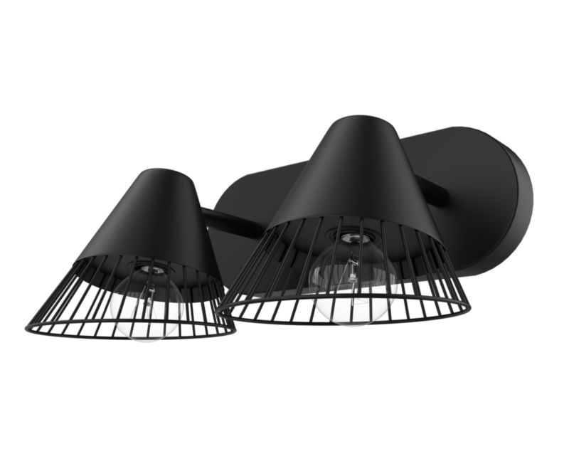 Spot listwa GoodHome Tsolma 2-punktowy E14 czarny