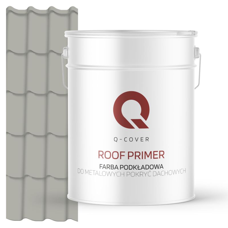 Farba Podkładowa do Metalowych Pokryć Dachowych Q-Cover Szary agatowy RAL7038 10L