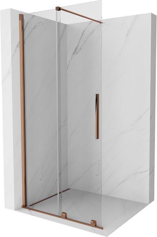 Ścianka prysznicowa walk-in Mexen Velar różowe złoto 100x200 cm 871-100-000-03-60 1 szt.