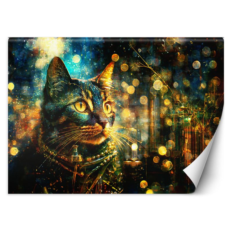 Fototapeta Feeby Kot na abstrakcyjnym tle 100x70 1 szt