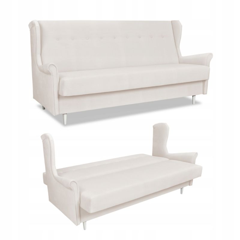 Kanapa uszak do salonu rozkładana Family Meble ARI beżowa 1szt