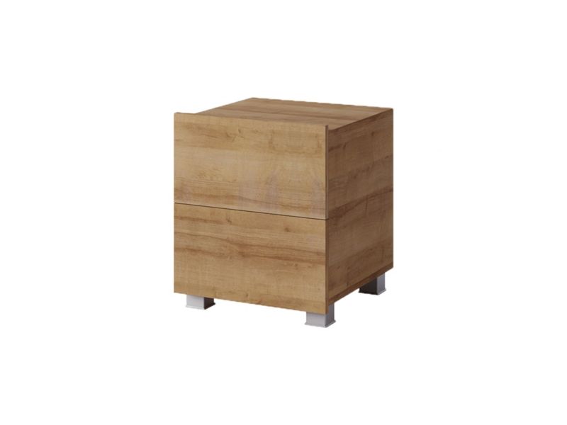 Szafka nocna z szufladami Bettso Bird stylowa dąb złoty 1szt.