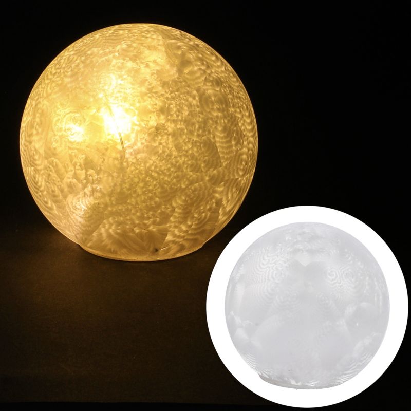 Plastikowa kula 12 cm 10 LED ciepły biały