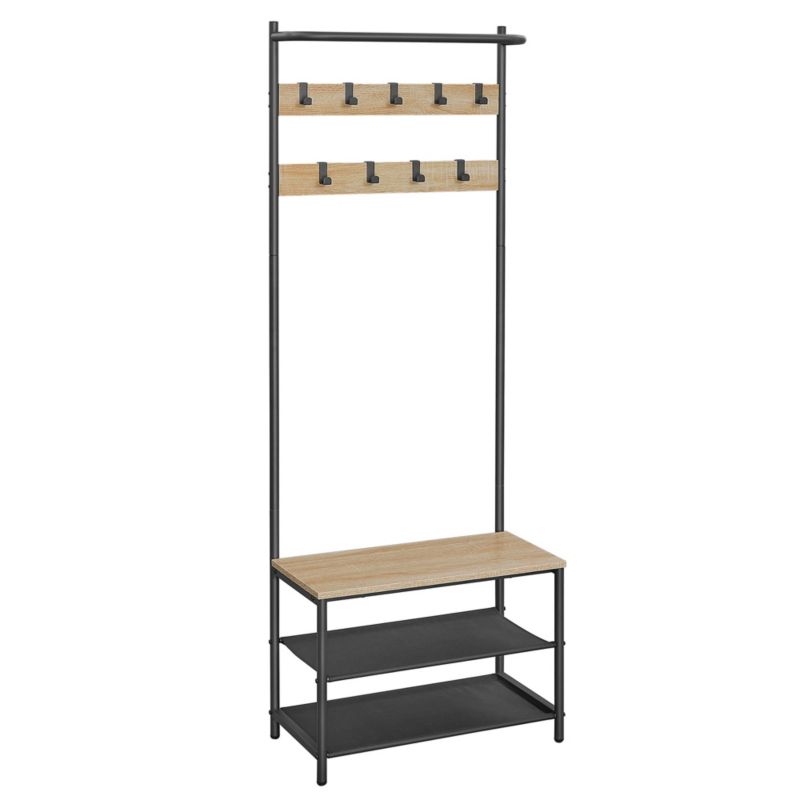 Wieszak Songmics Stojak na Ubrania - sonoma - 1 szt