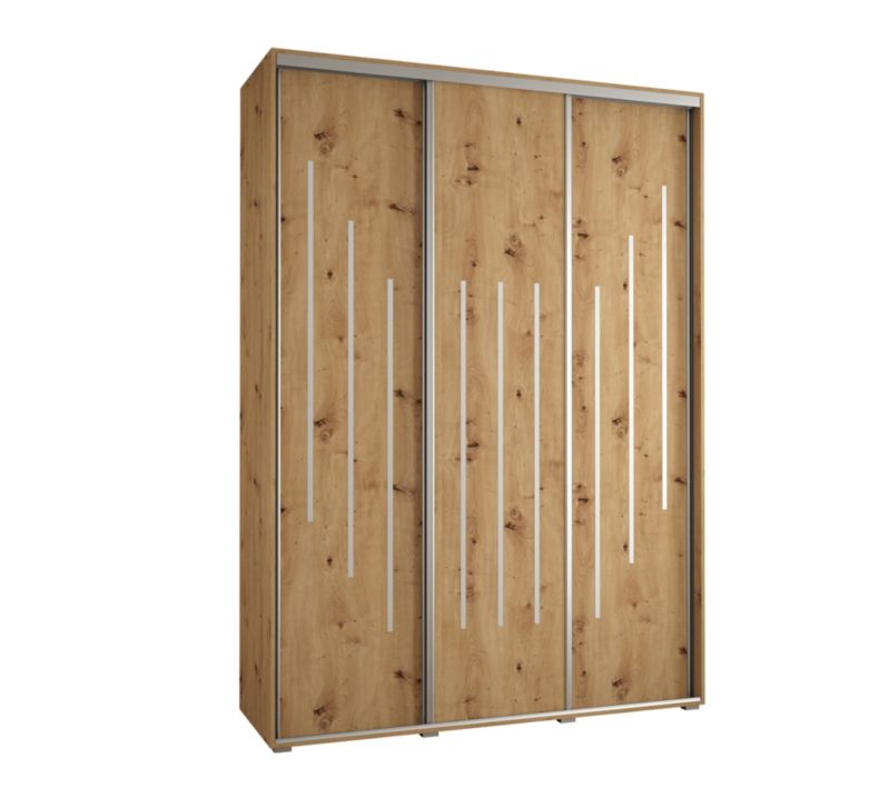 Szafa przesuwna Abiks DAVOS 8 wysoka szer.180cm gł.60cm artisan/artisan/srebrny 1szt.