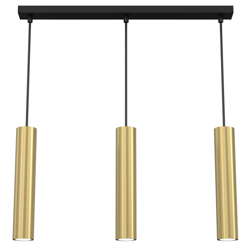 Żyrandol Luminex Raito 3x GU10 złoty mosiądz 1 szt.