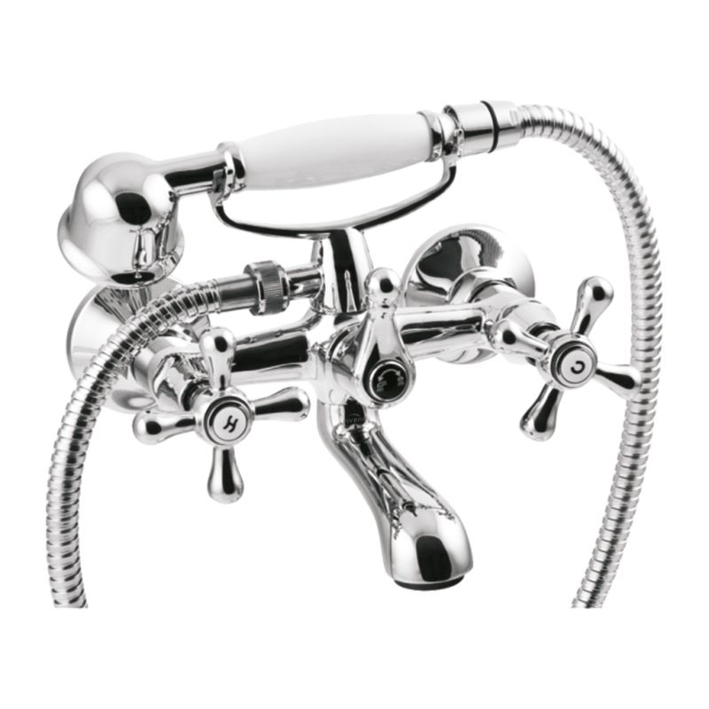 Bateria wannowo-prysznicowa Invena Roma krótka wylewka chrom 1 szt.