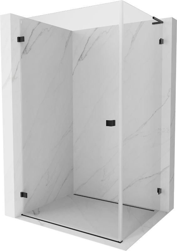 Kabina prysznicowa Mexen Lunar-B L czarna 85x70 cm 1 szt.