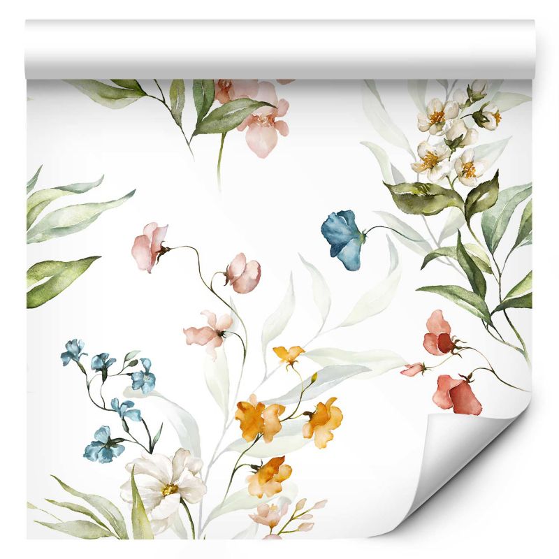 Tapeta flizelinowa Artgeist 110g/m2 Kwiaty wielokolorowa 50x1000 (10 części) 10051ja rolka 1 szt