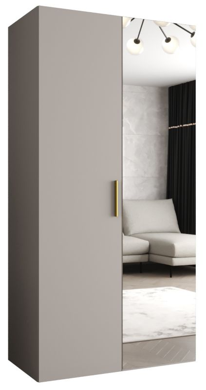 Szafa uchylna Abiks BARI 2 100 wys. 202 cm Kaszmir + u. Złoty 1 szt