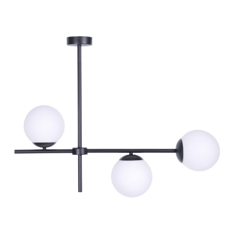 Lampa sufitowa wisząca Kaja Vuelta 9571 czarno-biała nowoczesna 3xE27 x 40W 1 szt.