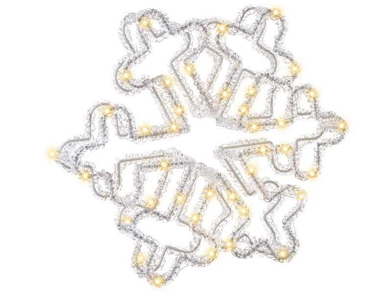 Dekoracja ogrodowa LED Silveran Śnieżynka 28 cm Biały 1 szt.