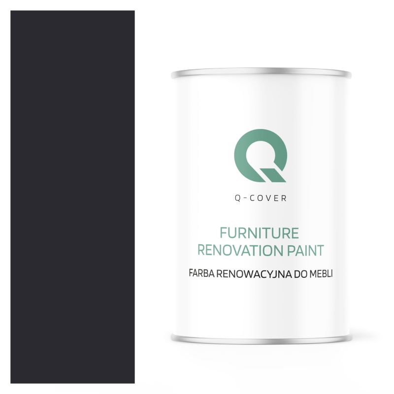 Farba Renowacyjna do Mebli Q-Cover Czarny RAL9005 Mat 1L