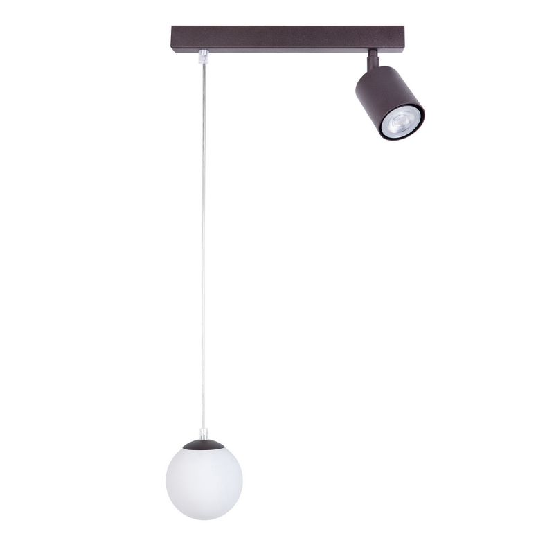 Lampa wisząca Sigma Lighting Tavira 7116 brązowo-biała nowoczesna 2xG9+GU10 x 1 szt.