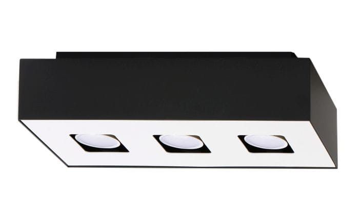 Reflektor spot Sollux Lighting Mono czarno-biały 3 x GU10 x 40W IP20 wym: 34 x 14 cm - 1 szt.