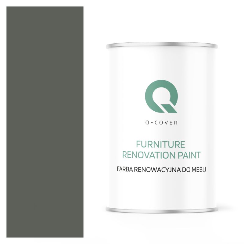 Farba Renowacyjna do Mebli Q-Cover Szaro-zielony RAL7009 Półmat 1L
