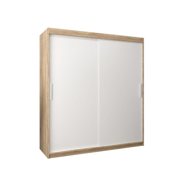 Szafa przesuwna Garderoba Abiks Tokyo 180 sonoma + biały 1 szt.