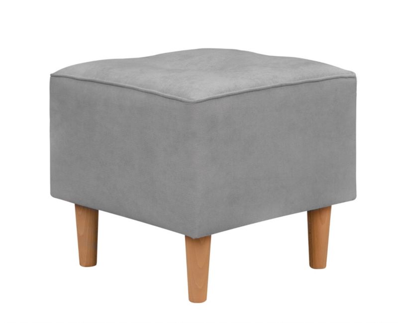 Pufa do siedzenia podnóżek skandynawski Bonni Denver Jasny Szary 1 szt.