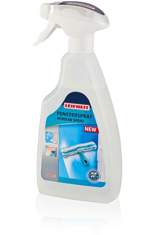 Płyn do mycia szyb Leifheit 500ml, bez smug, uniwersalny, spryskiwacz, 1 szt.