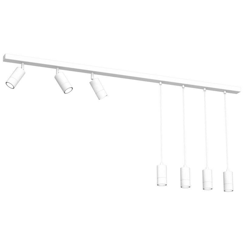 Lampa sufitowa Luminex Link biały mat Listwa z lampami 7 x GU10 x 8W wym: 110 x 150 x 6 cm - 1 szt.