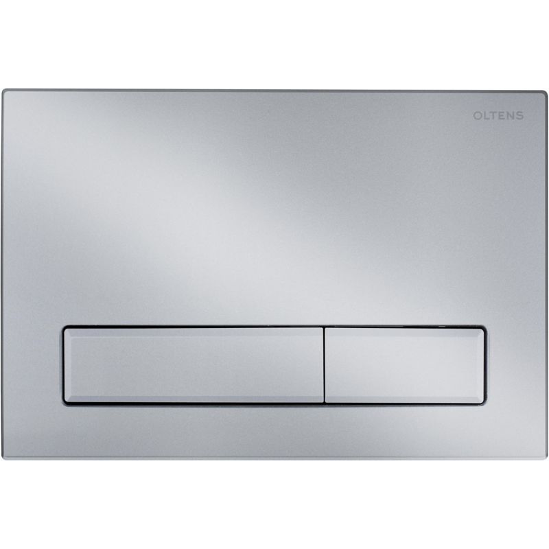 Przycisk spłukujący WC Oltens Torne chrom matowy, dwudzielny 3/6 l, 1 szt.