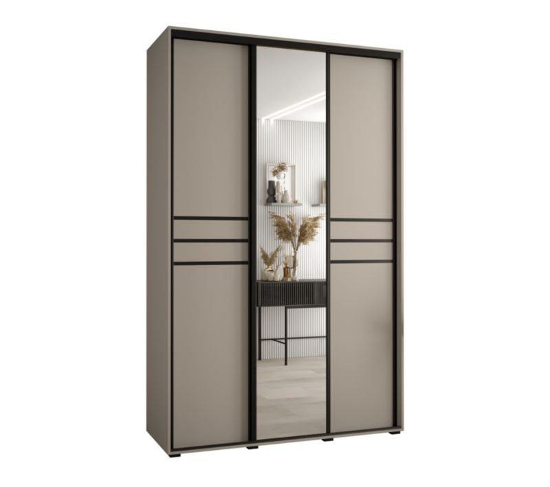 Szafa przesuwna Abiks 45 wysoka Dakota 11 160 kaszmir+kaszmir+czar 1 szt