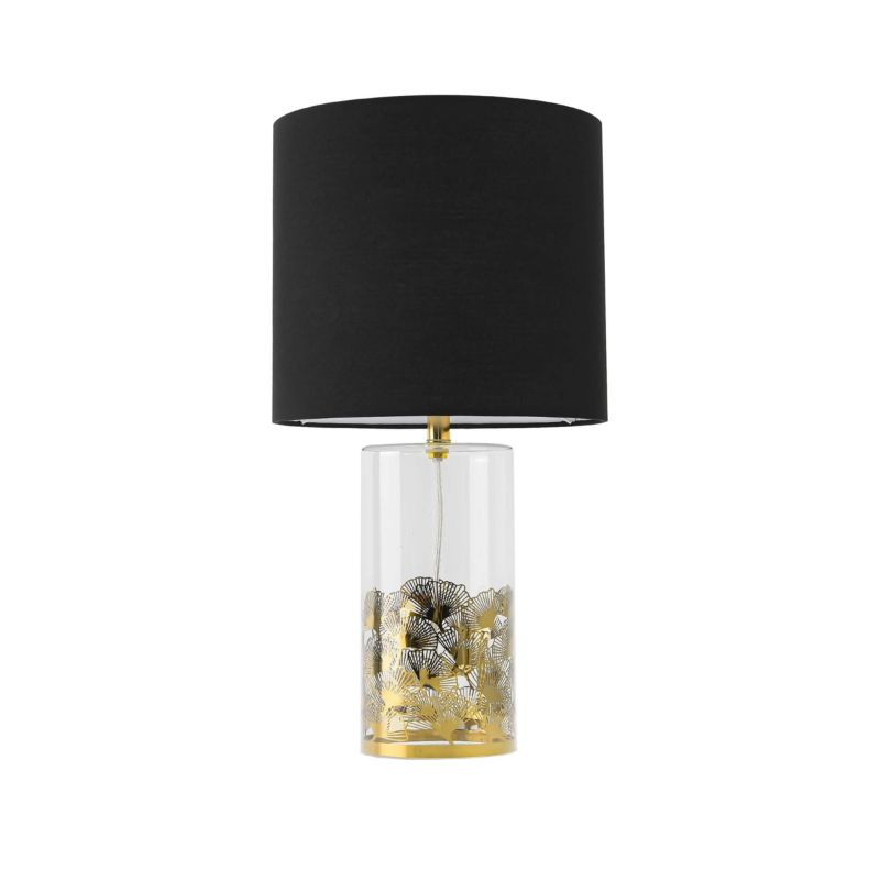 Lampka stołowa Light Prestige Sunflower czarno-złota-przezroczysty 1 x E27 x 40W IP20 wym: 51.6 x 28 x 28 cm tkanina - 1 szt.