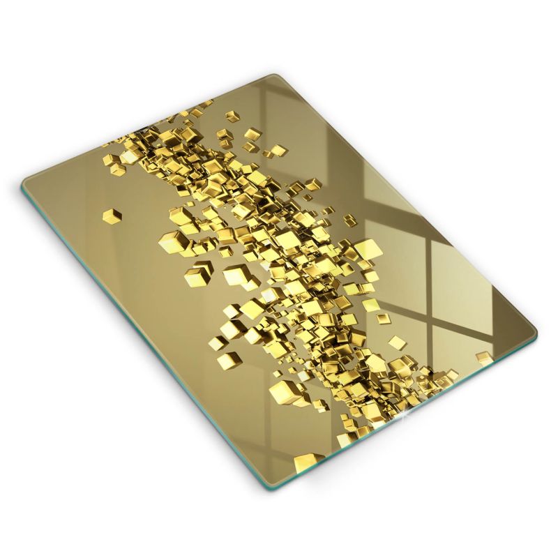 Szklana deska do krojenia Wallfluent 40x52 cm Abstrakcja geometria 3D 1 szt.