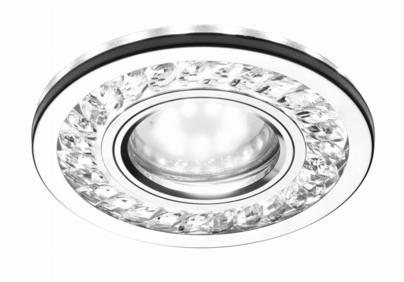 Oprawa sufitowa wpuszczana Candellux Sk chromowana 1 x GU10 x 3W IP20 wym: 2,7 x 10 x 10 cm okrągła - 1 szt.