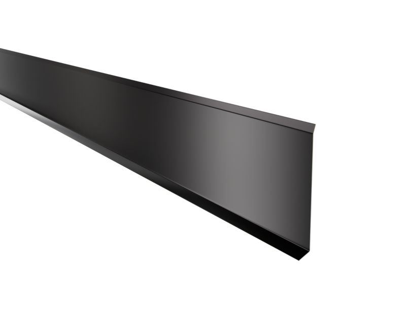 Listwa przypodłogowa F Lambro cokół stalowy czarny mat RAL 9005 10cm x 270cm 1 szt.