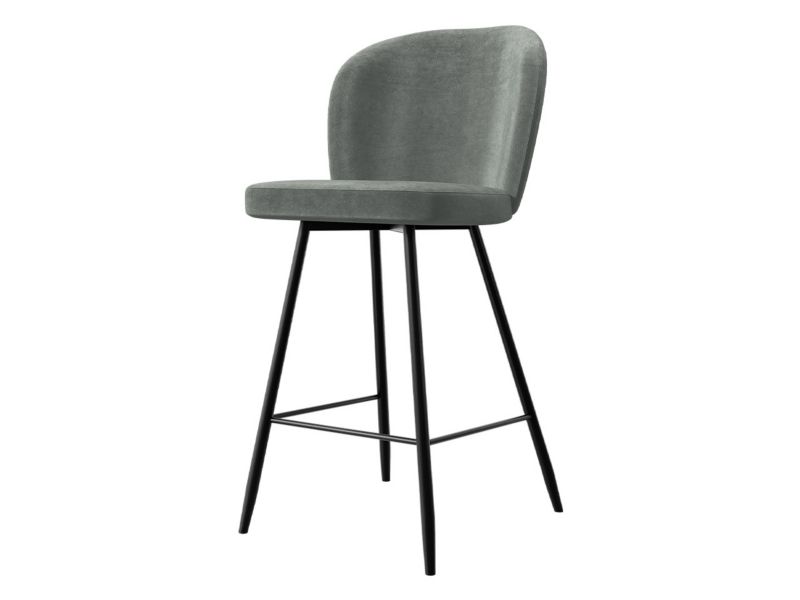 Krzesło barowe MIRJAN 24 Cleo platynowy szary 1 szt.